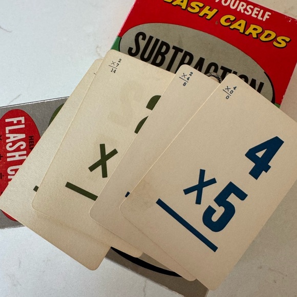 Whitman Flash Cards Set -  Set of TWO Large and Small / Subtraction / Multiply - Picture 10 of 10